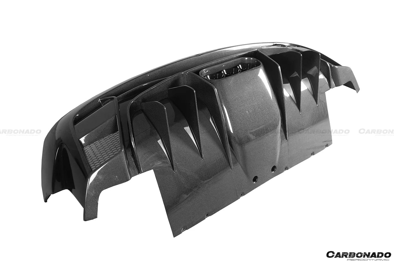 2010-2015 Ferrari 458 Italia & Spider VRS Style Rear Bumper With Tips