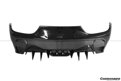 2010-2015 Ferrari 458 Italia & Spider VRS Style Rear Bumper With Tips