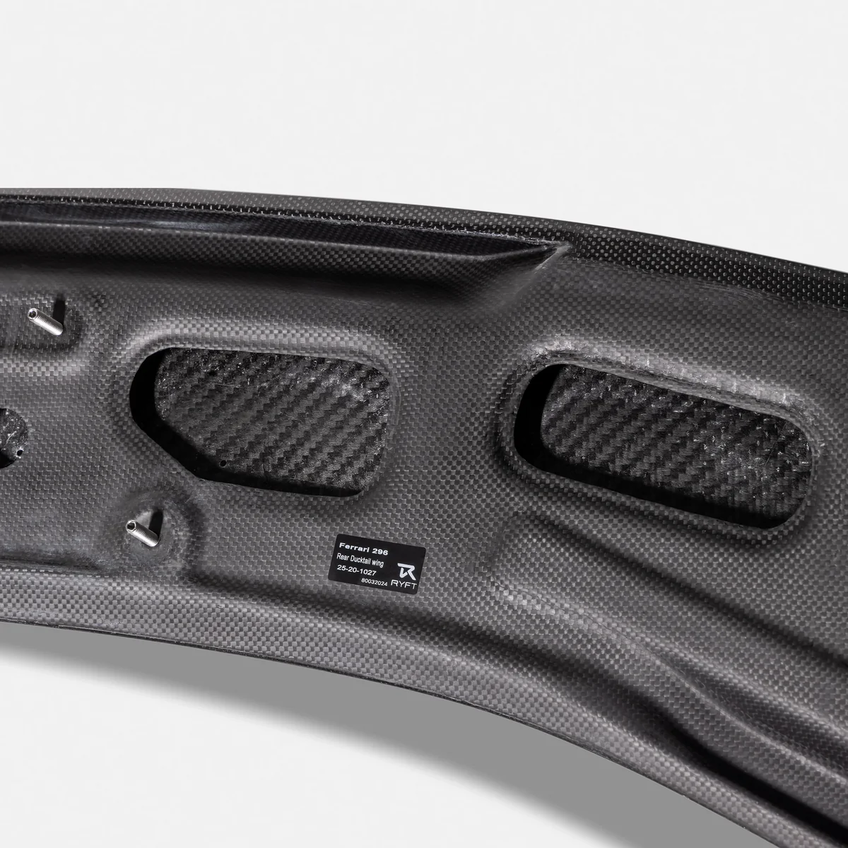 Ryft Ferrari 296 GTB Carbon Fiber Rear Ducktail Integrated Spoiler