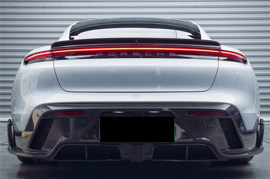 2019-2024 Porsche Taycan & 4 & 4S & GTS & TURBO CADO Style Rear Diffuser