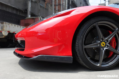 2010-2015 Ferrari 458 Coupe & Spider AV Style Carbon Fiber Front Lip