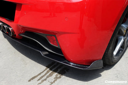 2010-2015 Ferrari 458 Coupe & Spider AV Style Carbon Fiber Rear Diffuser Lip