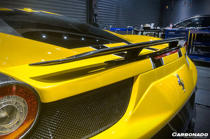 2010-2015 Ferrari 458 Coupe & Spider VT Style Carbon Fiber Trunk Spoiler
