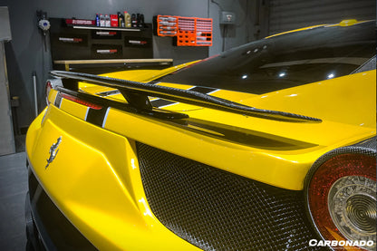 2010-2015 Ferrari 458 Coupe & Spider VT Style Carbon Fiber Trunk Spoiler